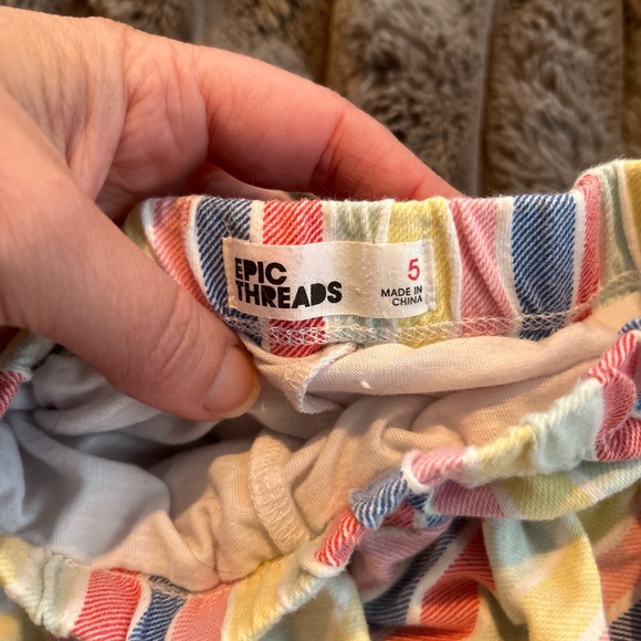 Colorful Striped Ruffle Skirt - Picture 4 of 4